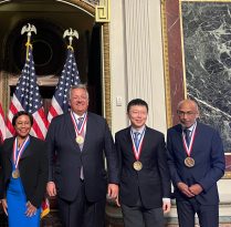 A photo of the award recipients